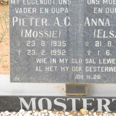 MOSTERT Pieter A.C. 1935-1992 &amp; Anna M.E. 1927-1993