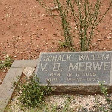 MERWE Schalk Willem, v.d. 1895-1977