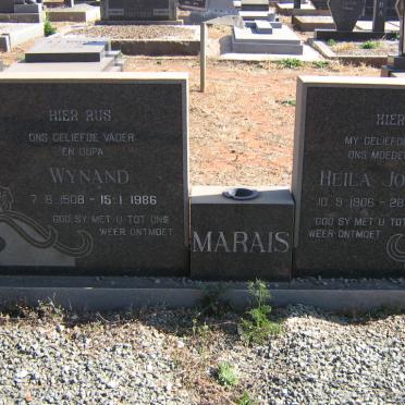 MARAIS Wynand 1908-1986 &amp; Heila Johanna 1906-1982