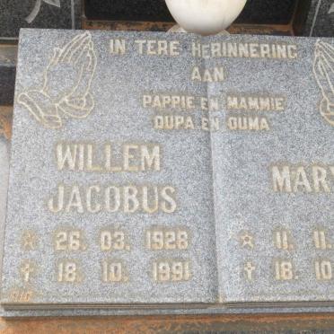 NELSON Willem Jacobus 1928-1991 &amp; Mary 1930-1991