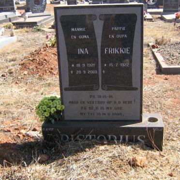 PISTORIUS Frikkie 1922- &amp; Ina 1921-2000