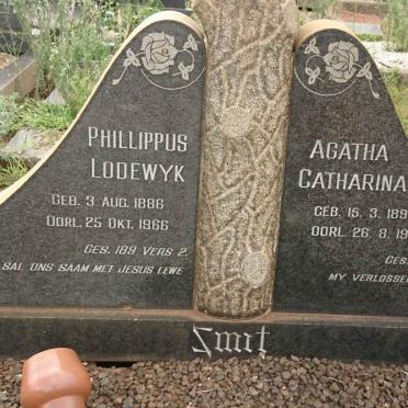 SMIT Phillippus Lodewyk 1886-1966 &amp; Agatha Catharina 1896-1991