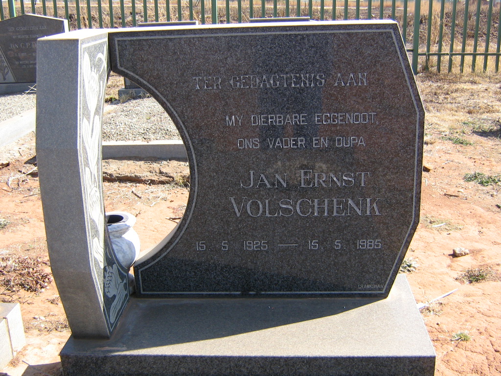 VOLSCHENK Jan Ernst 1925-1985