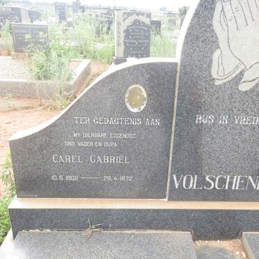 VOLSCHENK Carel Gabriel 1902-1972 &amp; Susara Magdalena 1912-1999