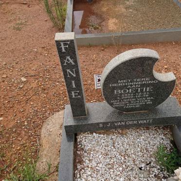 WATT S.J., van der 1952-2009