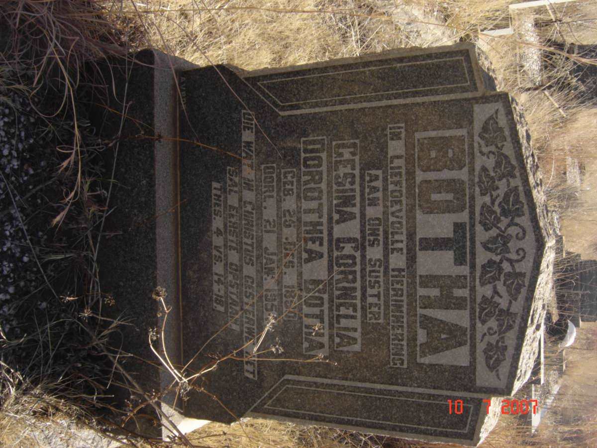 BOTHA Gesina Cornelia Dorothea 1890-1954