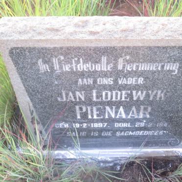 PIENAAR Jan Lodewyk 1897-1947