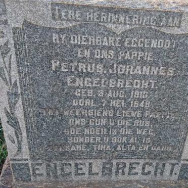 ENGELBRECHT Petrus Johannes 1913-1948