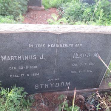 STRYDOM Marthinus J. 1881-1954 &amp; Hester M. 1887-1966