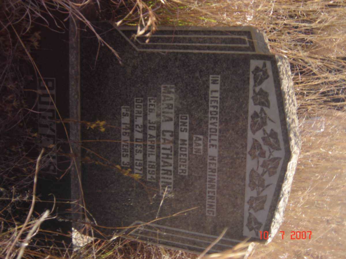 BOOYENS Maria Catharina 1894-1971