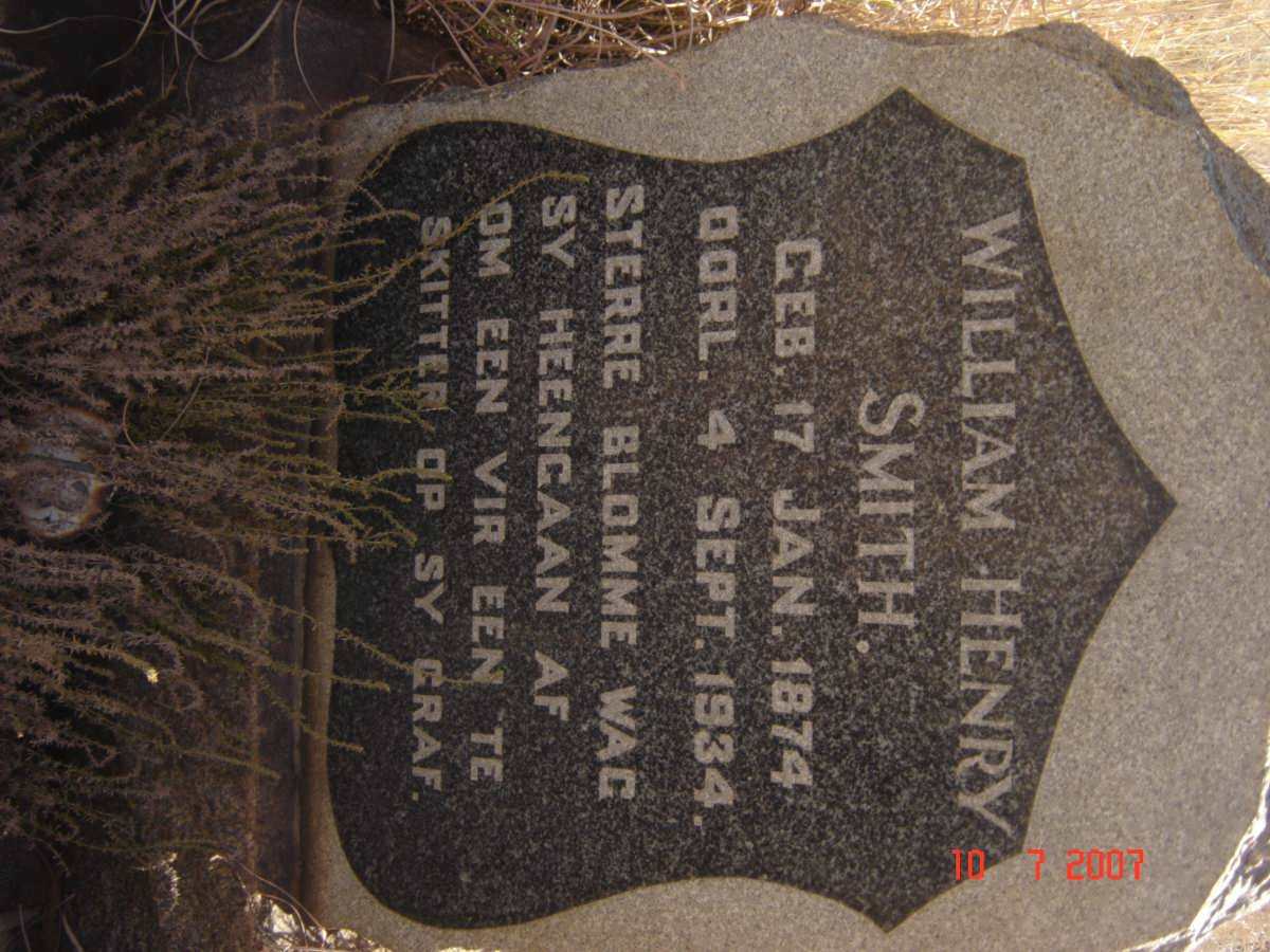 SMITH William Henry 1874-1934