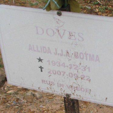 BOTMA Allida J.J.A. 1934-2007