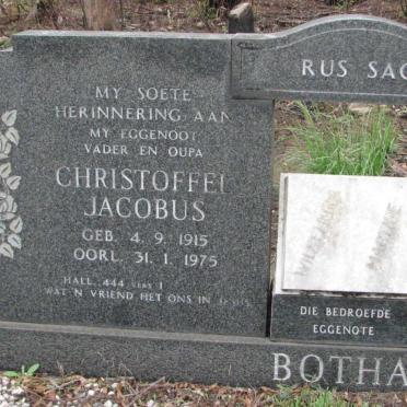 BOTHA Christoffel Jacobus 1915-1975