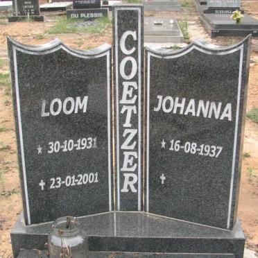 COETZER Loom 1931-2001 &amp; Johanna 1937-