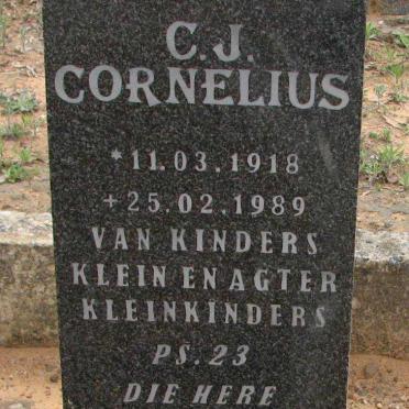CORNELIUS C.J. 1918-1989