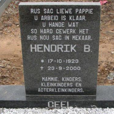 GEEL Hendrik B. 1923-2000