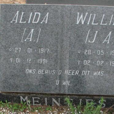 MEINTJIES J.A. 1907-1992 &amp; A. 1917-1991