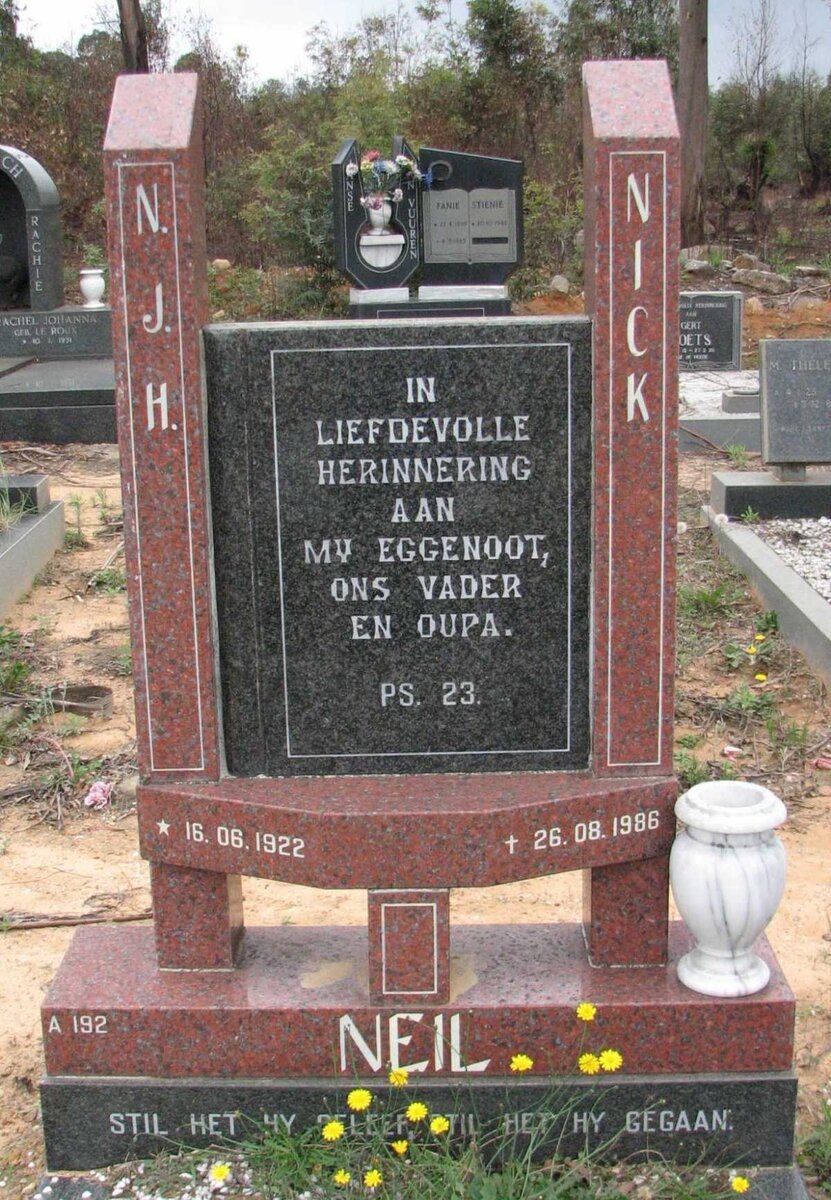 NEIL N.J.H. 1922-1986