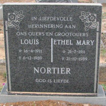 NORTIER Louis 1911-1989 &amp; Ethel Mary 1911-1989