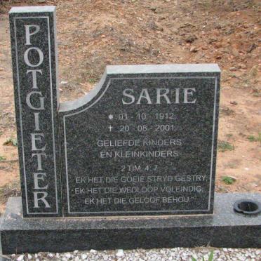 POTGIETER Sarie 1912-2001
