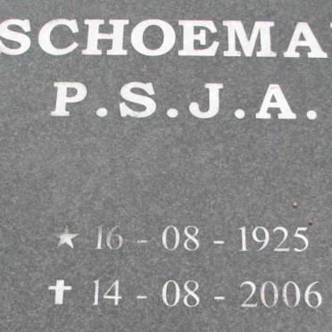 SCHOEMAN P.S.J.A. 1925-2006