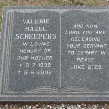 SCHEEPERS Valerie Hazel 1939-2002