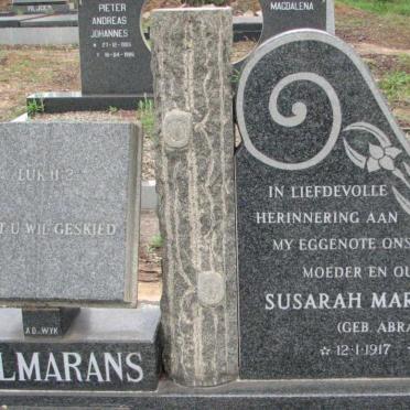 WOLMARANS Johan Thomas Fritz 1913-2007 &amp; Susarah Margaretha ABRAHAM 1917-1987 