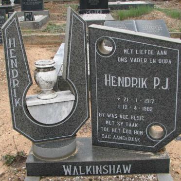 WALKINSHAW Hendrik P.J. 1917-1982