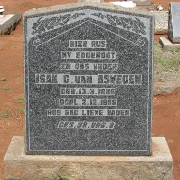 ASWEGEN Isak G., van 1886-1956