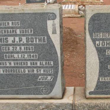 BOTHA Theunis J.P. 1865-1949 &amp; Johanna J.S. BOTHA 1872-1939