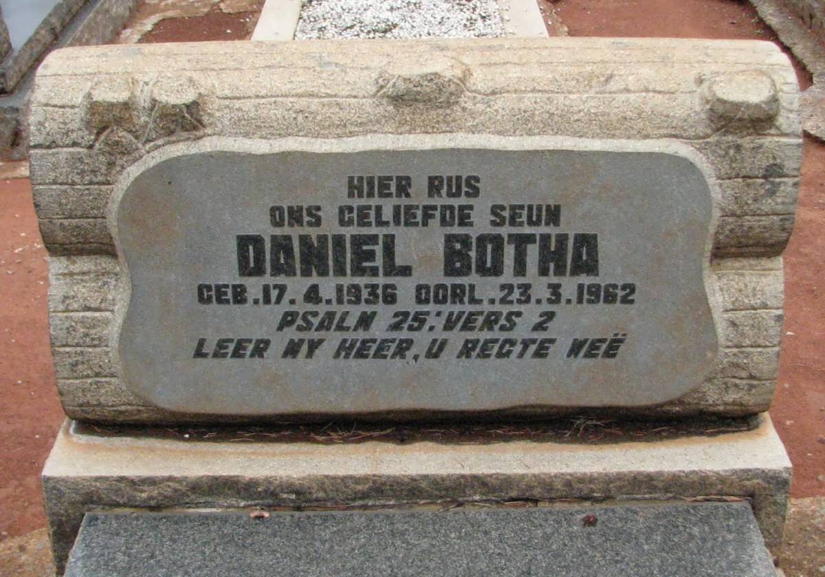 BOTHA Daniel 1936-1962