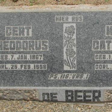 BEER Gert Theodorus, de 1867-1958 &amp; Maria Catharina 1874-1960