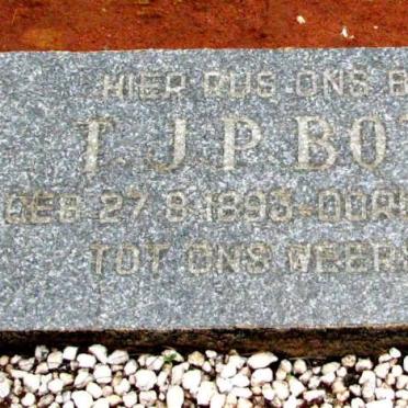 BOTHA T.J.P. 1895-1962