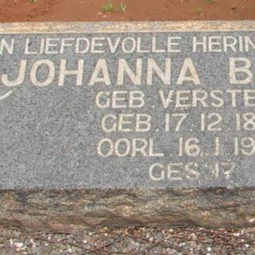 BÖNING Johanna nee VERSTEEG 1871-1948