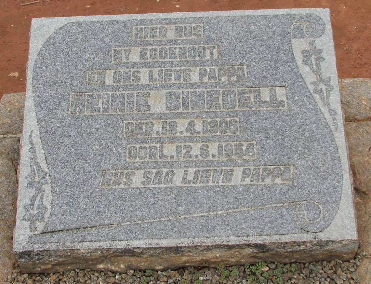 BINEDELL Heinie 1906-1954