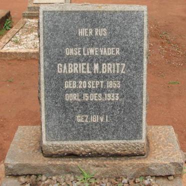 BRITZ Gabriel M. 1853-1933