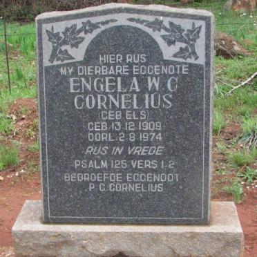CORNELIUS Engela W.C. nee ELS 1909-1974