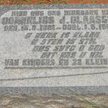 CLAASSEN Cornelius J. 1881-1955