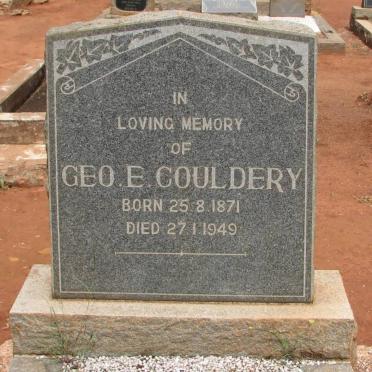 COULDERY Geo. E. 1871-1949