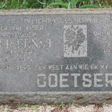 COETSER Pieter Ernst 1896-1977 &amp; Sara Maria VILJOEN 1899-1973