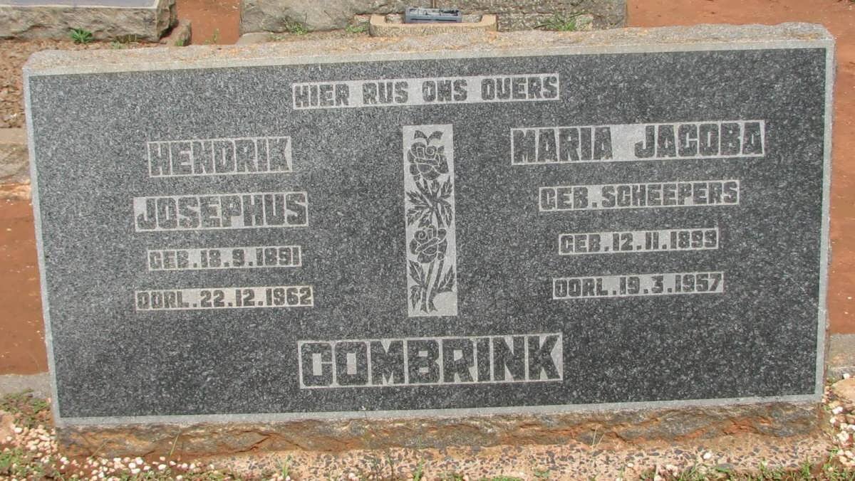 COMBRINK Hendrik Josephus 1891-1962 &amp; Maria Jacoba SCHEEPERS 1899-1957