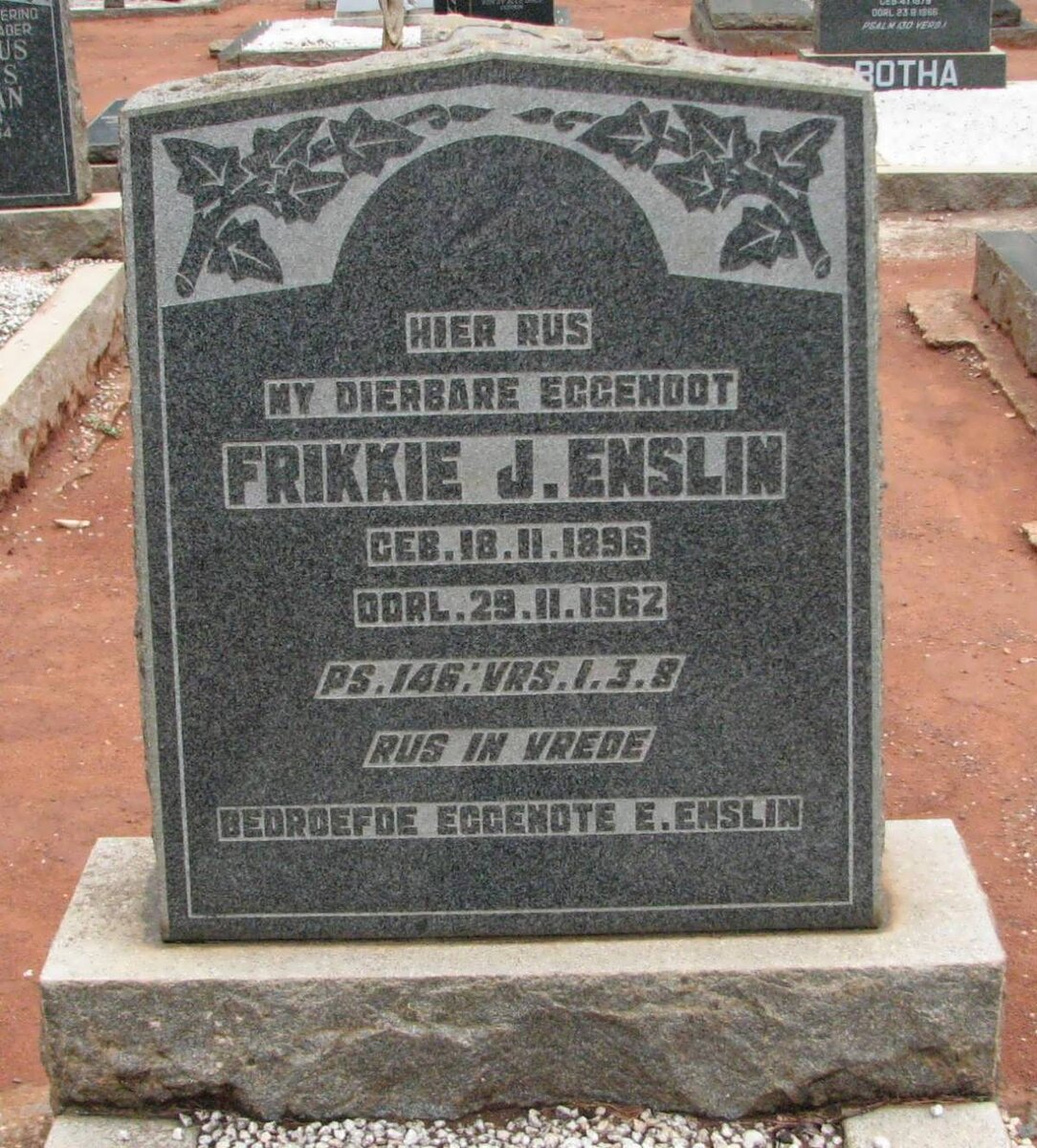 ENSLIN Frikkie J. 1896-1962