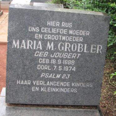 GROBLER Maria M. nee JOUBERT 1888-1974