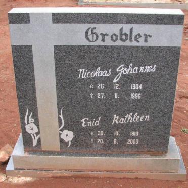 GROBLER Nicolaas Johannes 1904-1996 &amp; Enid Kathleen 1910-2000