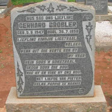 GROBLER Gerhard 1947-1958