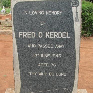 KERDEL Fred O. -1946 &amp; Catharine J.P. -1935