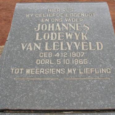 LELYVELD Johannes Lodewyk, van 1907-1965