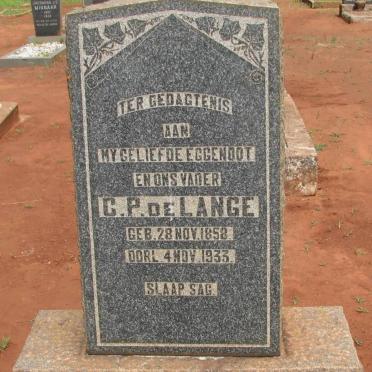 LANGE C.P., de 1858-1933