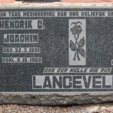 LANGEVELD Hendrik C. Joachim 1881-1960 &amp; Maria Cornelia KRUGER 1881-1966