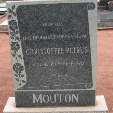 MOUTON Christoffel Petrus 1908-1970